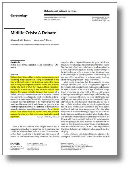 essay on midlife crisis Sample essay words 1,501 is there really something called “a midlife crisis” a crisis that many 40-somethings are designed to experience or is it all just hype and merely a myth. essay on midlife crisis Sample essay words 1,501 is there really something called “a midlife crisis” a crisis that many 40-somethings are designed to experience or is it all just hype and merely a myth.